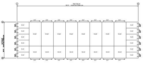Mini Storage Outlet Floor Plans for Mini Storage Buildings