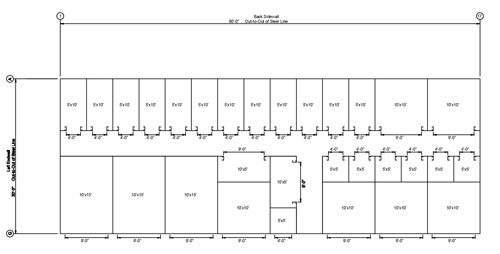 Mini Storage Outlet | Floor Plans for Mini Storage Buildings