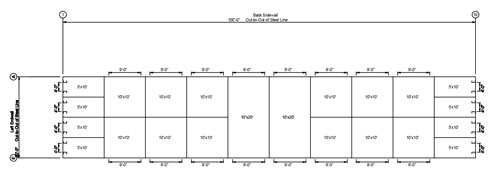 Mini Storage Outlet Floor Plans For Buildings Commercial Storage Building Kits