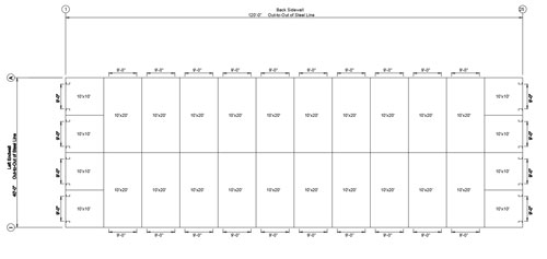 Mini Storage Outlet Floor Plans for Mini Storage Buildings