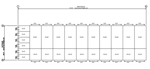 Mini Storage Outlet Floor Plans for Mini Storage Buildings