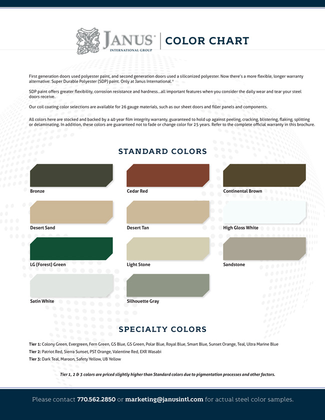 Janus Color Chart