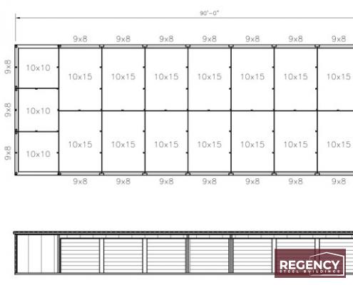 30x90 Self Storage Building