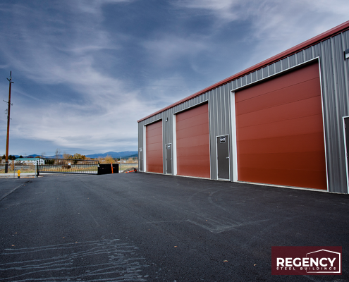 Outdoor RV storage units with metal canopies Outdoor RV storage units with metal canopies