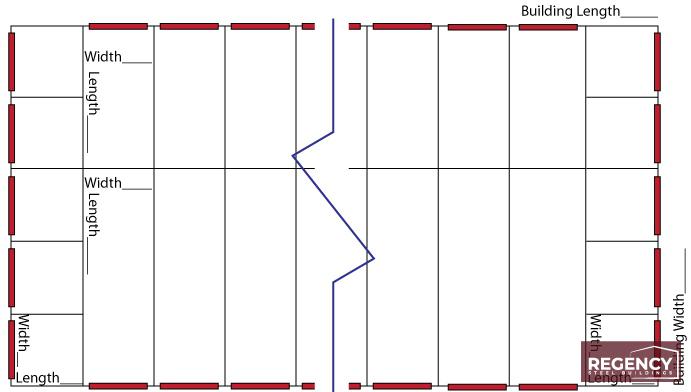 Self-storage Floorplan with Equal Units Floorplan with Equal Units