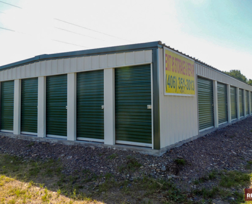 prefabricated steel mini storage with end units