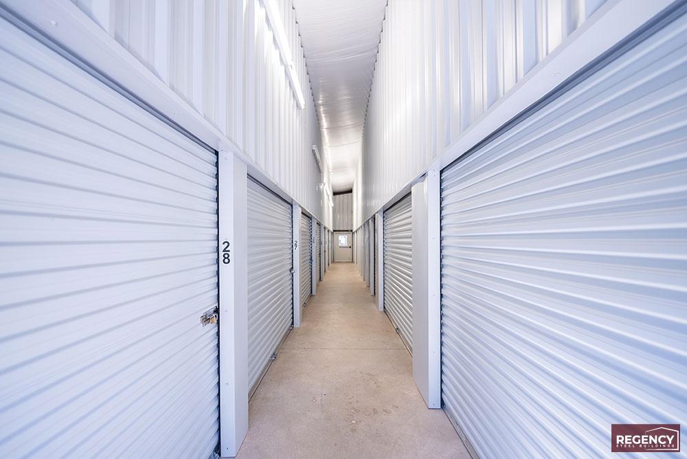 self-storage-interior interior of a climate controlled mini storage building