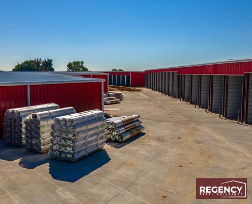 rv-storage-building-construction climate controlled RV storage under construction
