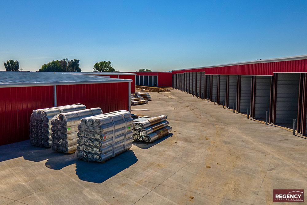 rv-storage-building-construction climate controlled RV storage under construction
