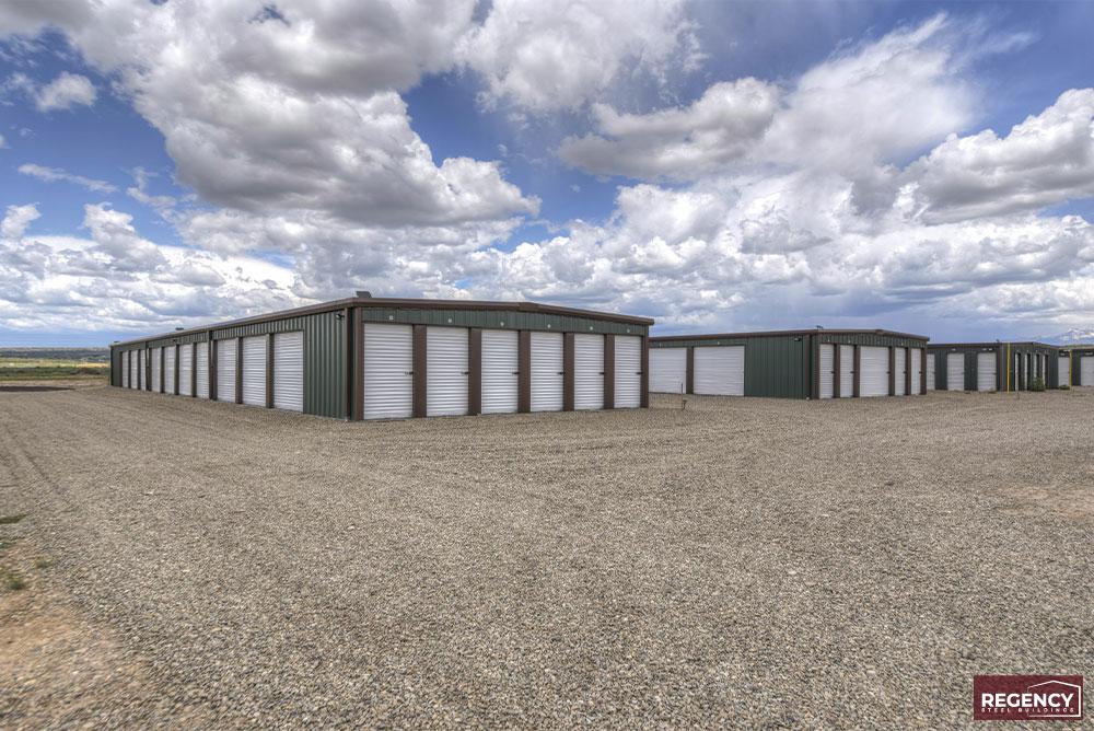ministorage-cortez mini storage complex under expansive sky with cumulus clouds