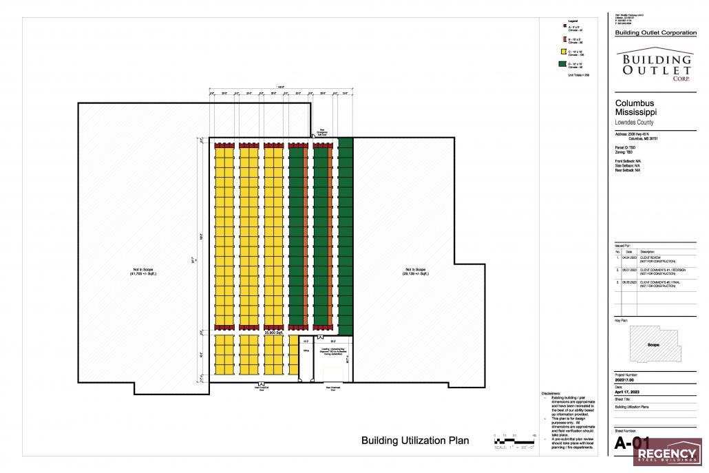 Columbus MS_Interior an example of a mini storage building facility site plan