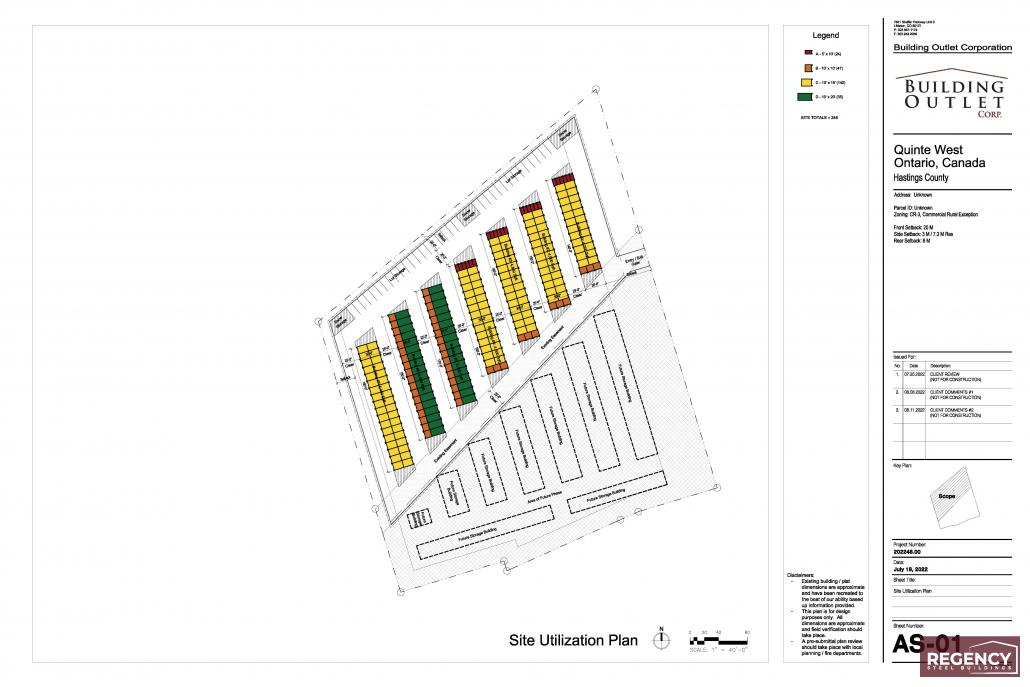 Ontario Canada_3 +- Acres an example of a mini storage facility site plan