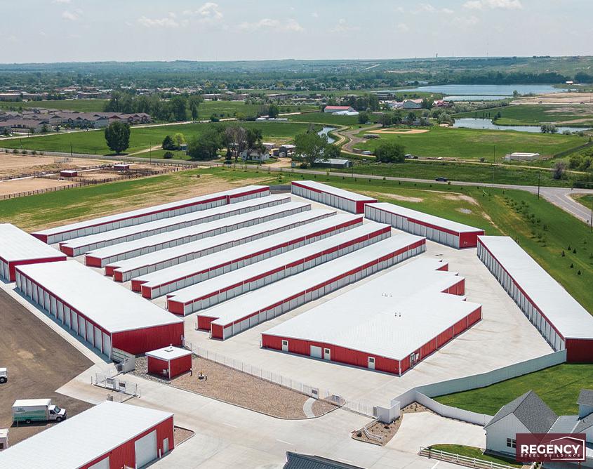 large RV and boat storage facility in Colorado