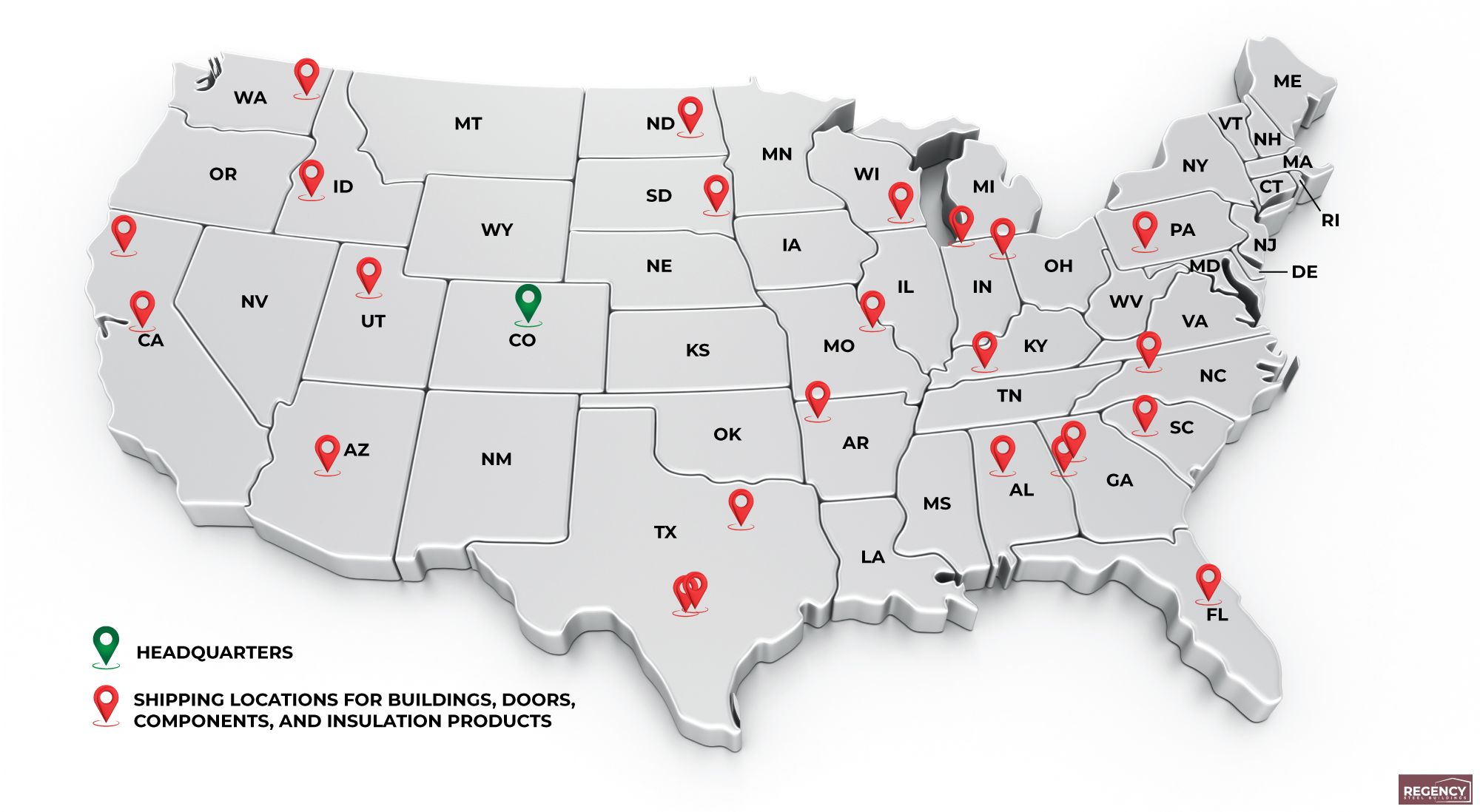 MiniStorageShipping-Map we ship nationwide